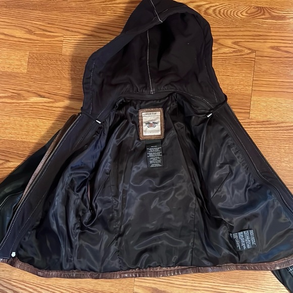 Women's Small Harley Davidson Vintage Style Flight Jacket - Picture 5 of 13